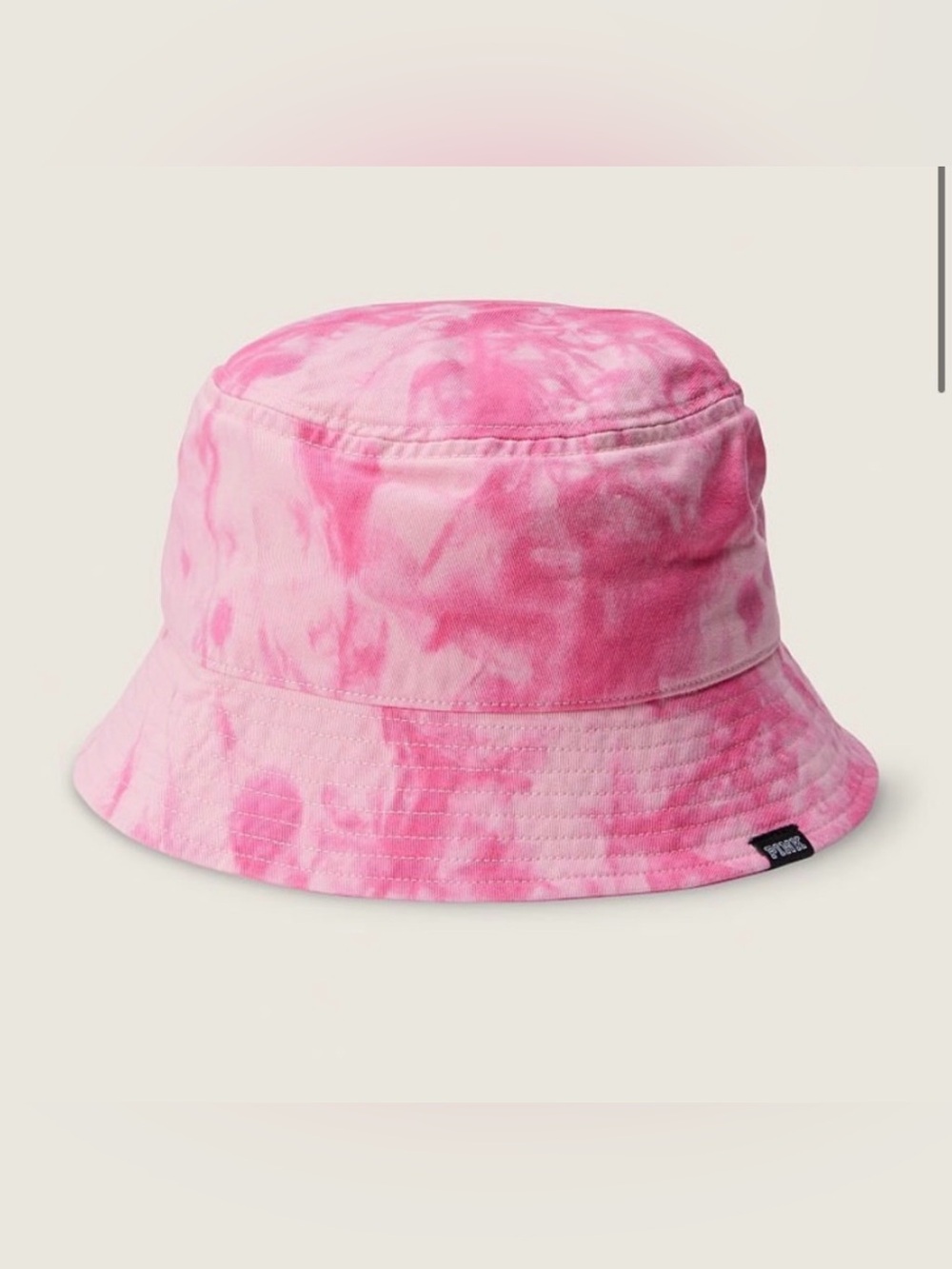 PINK Victoria’s Secret Pink & White Tie-Dye Bucket Hat